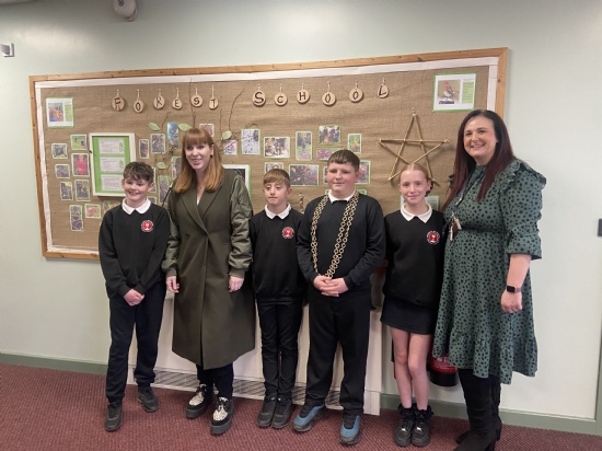 Special tour for Angela Rayner MP at Rosehill Methodist Primary Academy